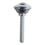 Kugelrolle, Stahlkugel, verzinktes Gehäuse, Kugelabmessung 19mm, KP232609