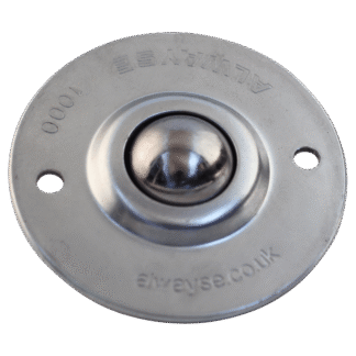 Kugelrolle, Stahlkugel, verzinktes Gehäuse, Kugelabmessung 25.4mm, KP883140