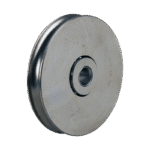 Schieberolle, Gusseisen, 80mm Durchmesser, Rillentyp Rundrille, GW518416
